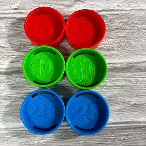 Fisher Price Till / Cash Register Replacement Coins Set of 6